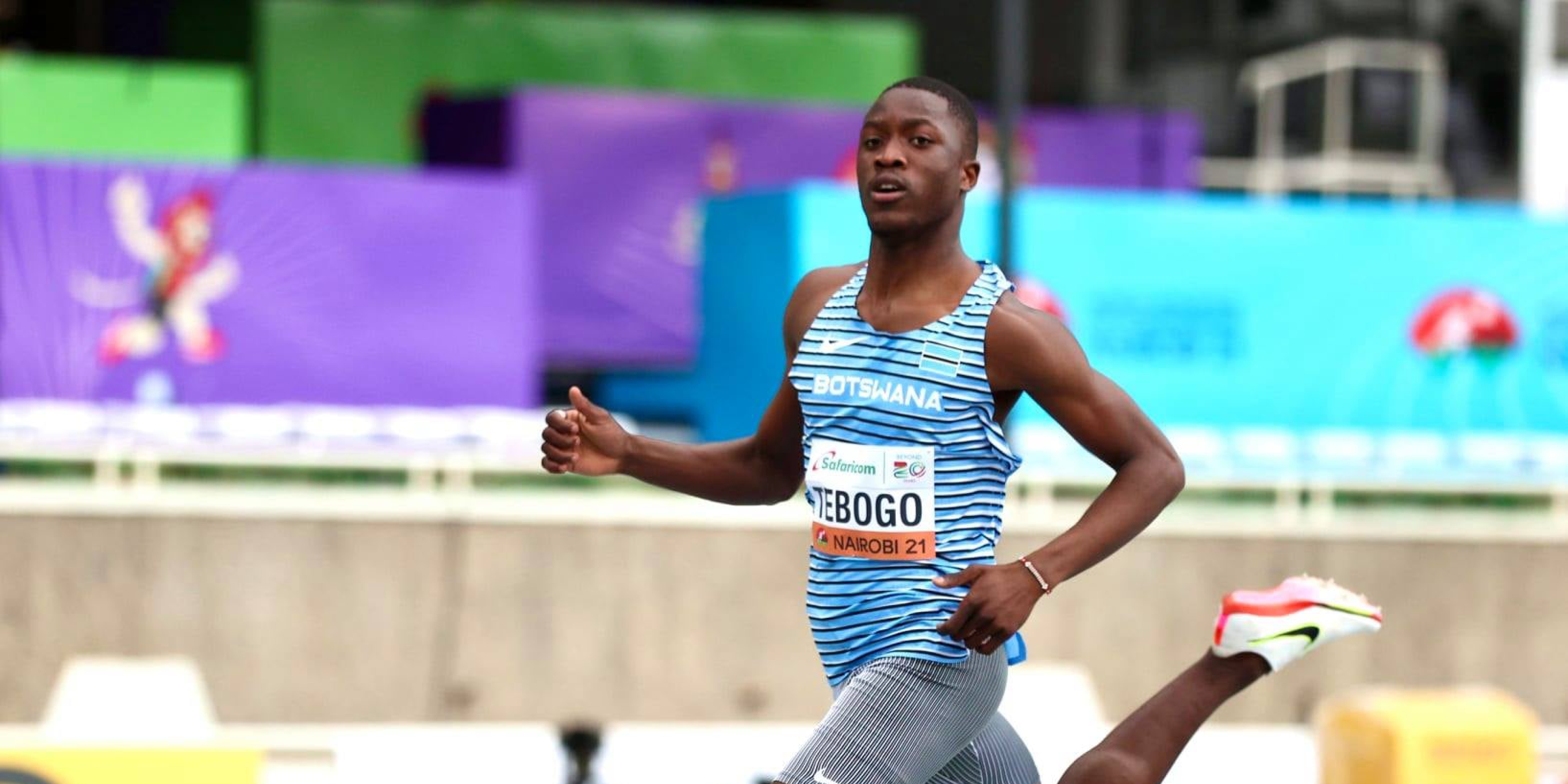 LETSILE TEBOGO; WINS GOLD IN 200M AT 22ND SENIOR AFRICAN CHAMPS
